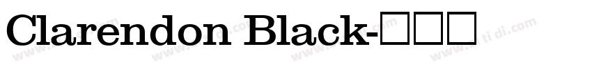 Clarendon Black字体转换